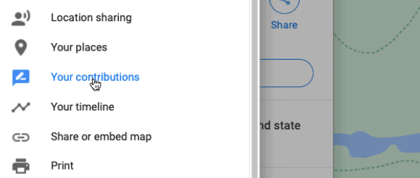 Google maps contributions