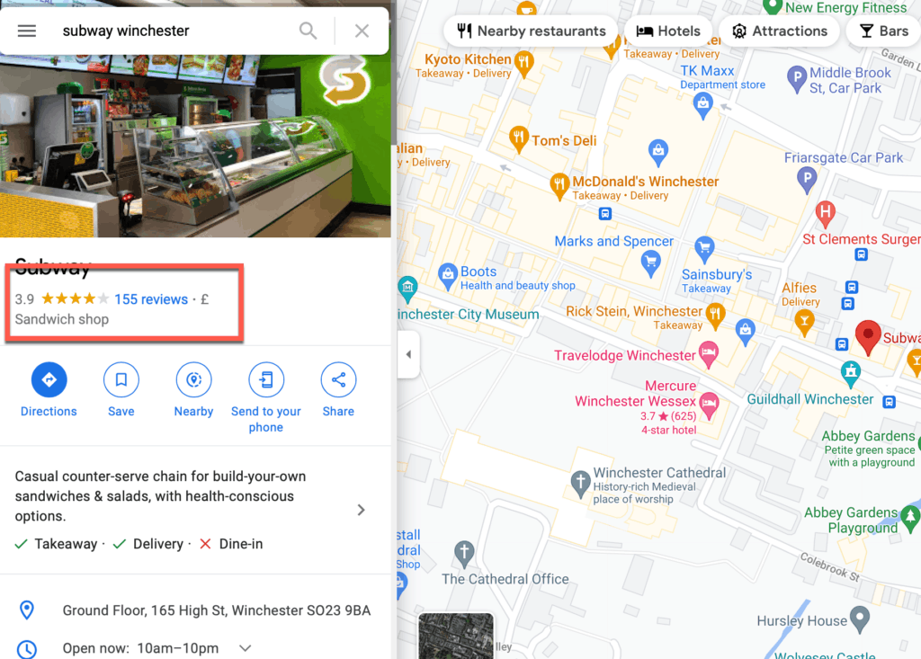 Find google local business