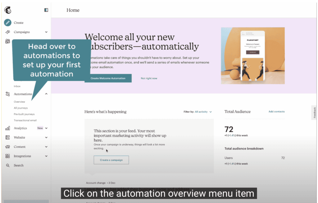 Google review automation - Mailchimp setup