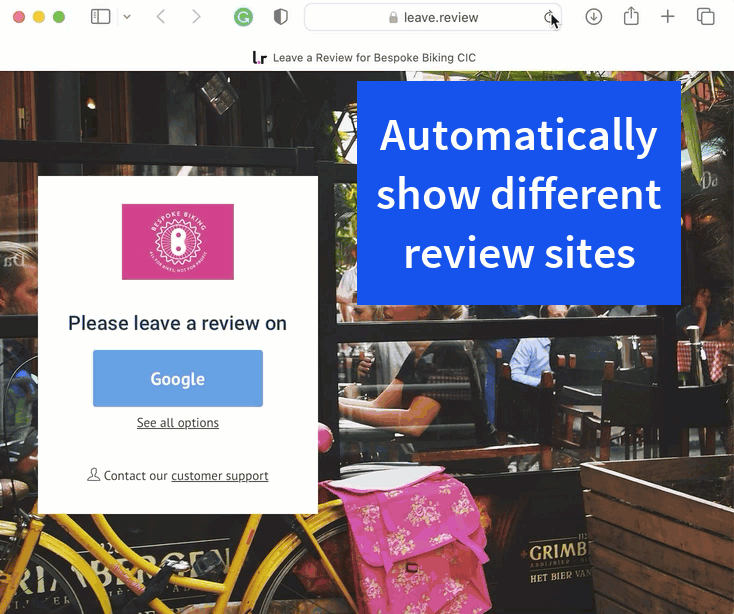 Smart review QR Code